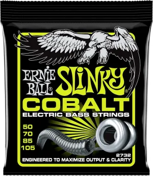 Ernie Ball Regular Slinky Cobalt Bass Guitar Strings, 50-105 Gauge (P02732)