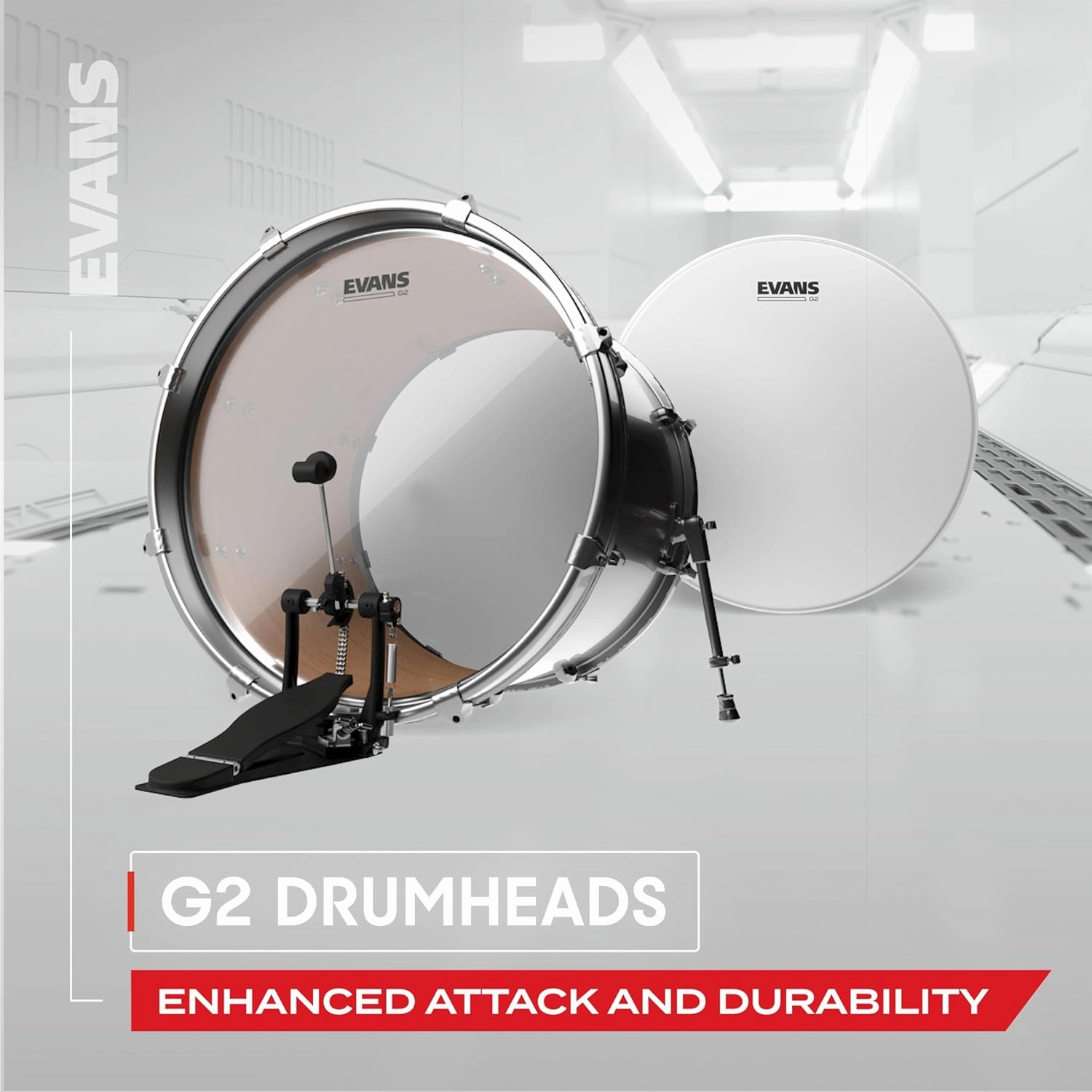Evans Drum Heads - G2 Coated Tom Drumhead, 16 Inch