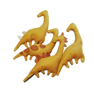 Felted mustard dinosaur assorted