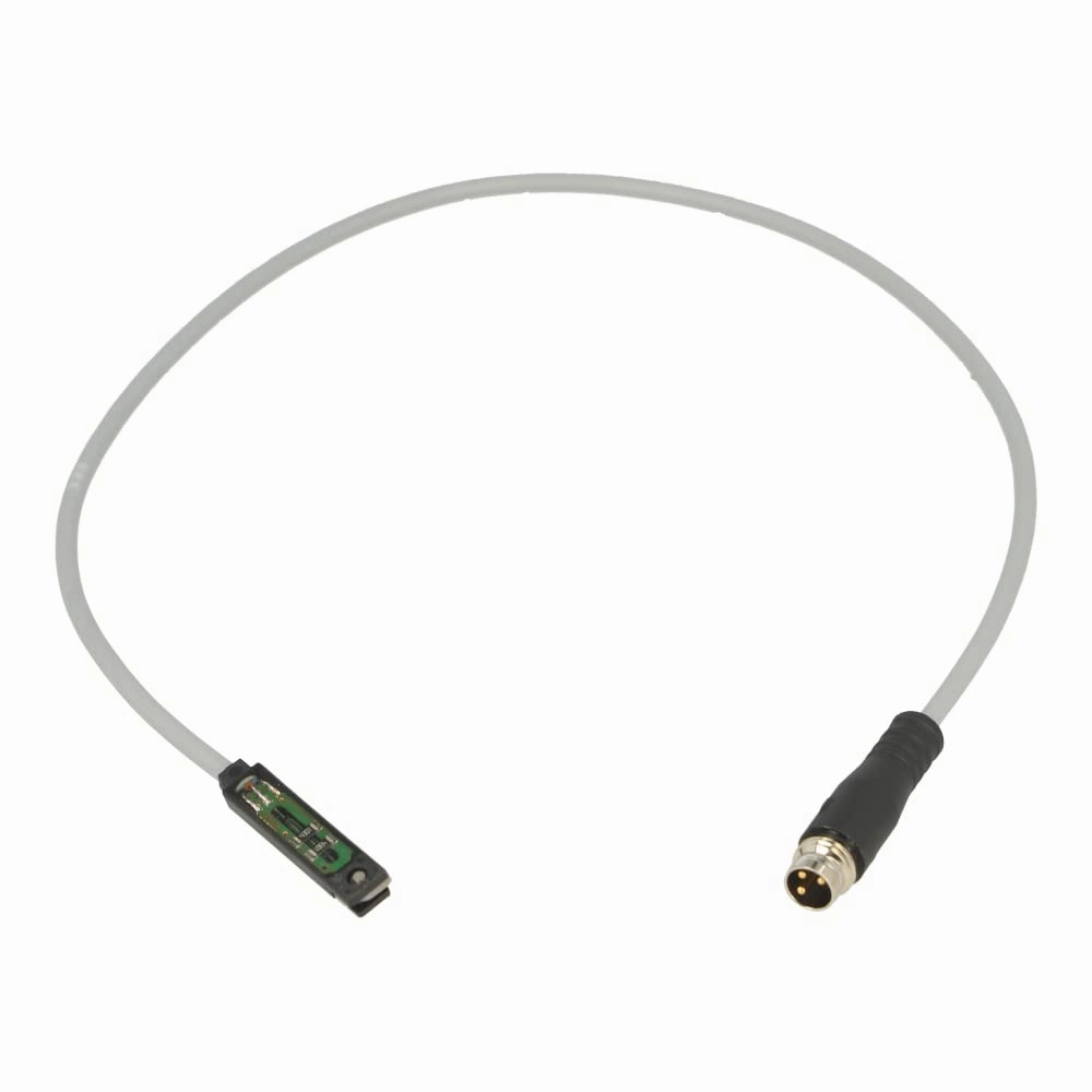 FESTO SME-8-S-LED-24 (150857), 0.3 M Cable, 12-30 VDC, 3-PIN M8 Male Connector, 800 HZ, Contact-Based/Bipolar Output, IP67, Magnetic Reed, Normally Open, Proximity Sensor, T-Slot Mount