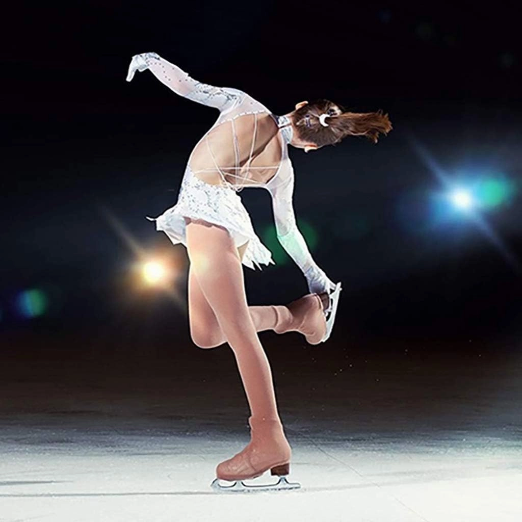 Figure Skating Over The Boot Tights Girls Women Ice Skate Leggings Pants