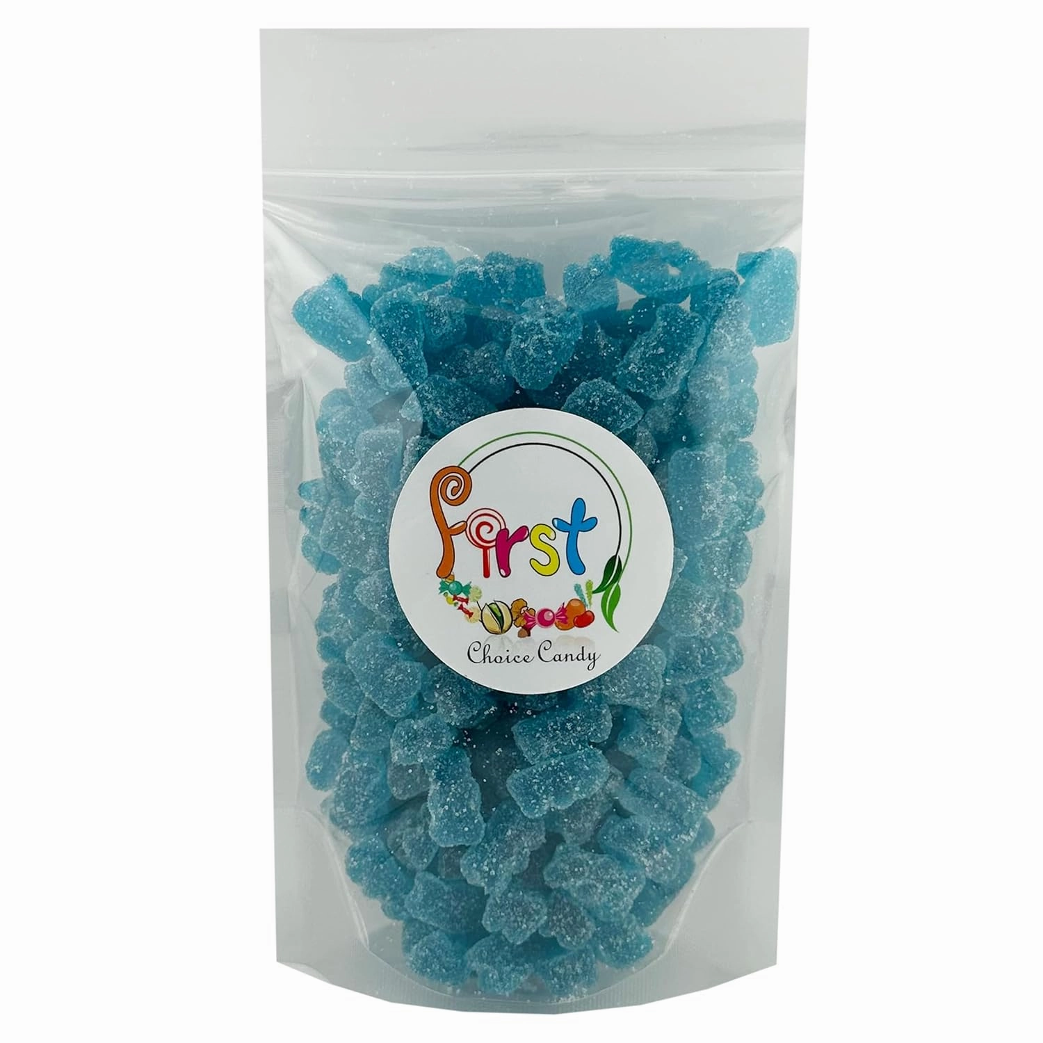 FirstChoiceCandy Fun Sour Gummy Bears (2.2 Pound (Pack of 1), Sour Blue Raspberry)