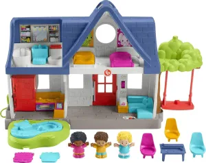 Fisher-Price Little People Toddler Learning Toy Friends Together Play House Set with Smart Stages for Pretend Play Kids Ages 1  Years​