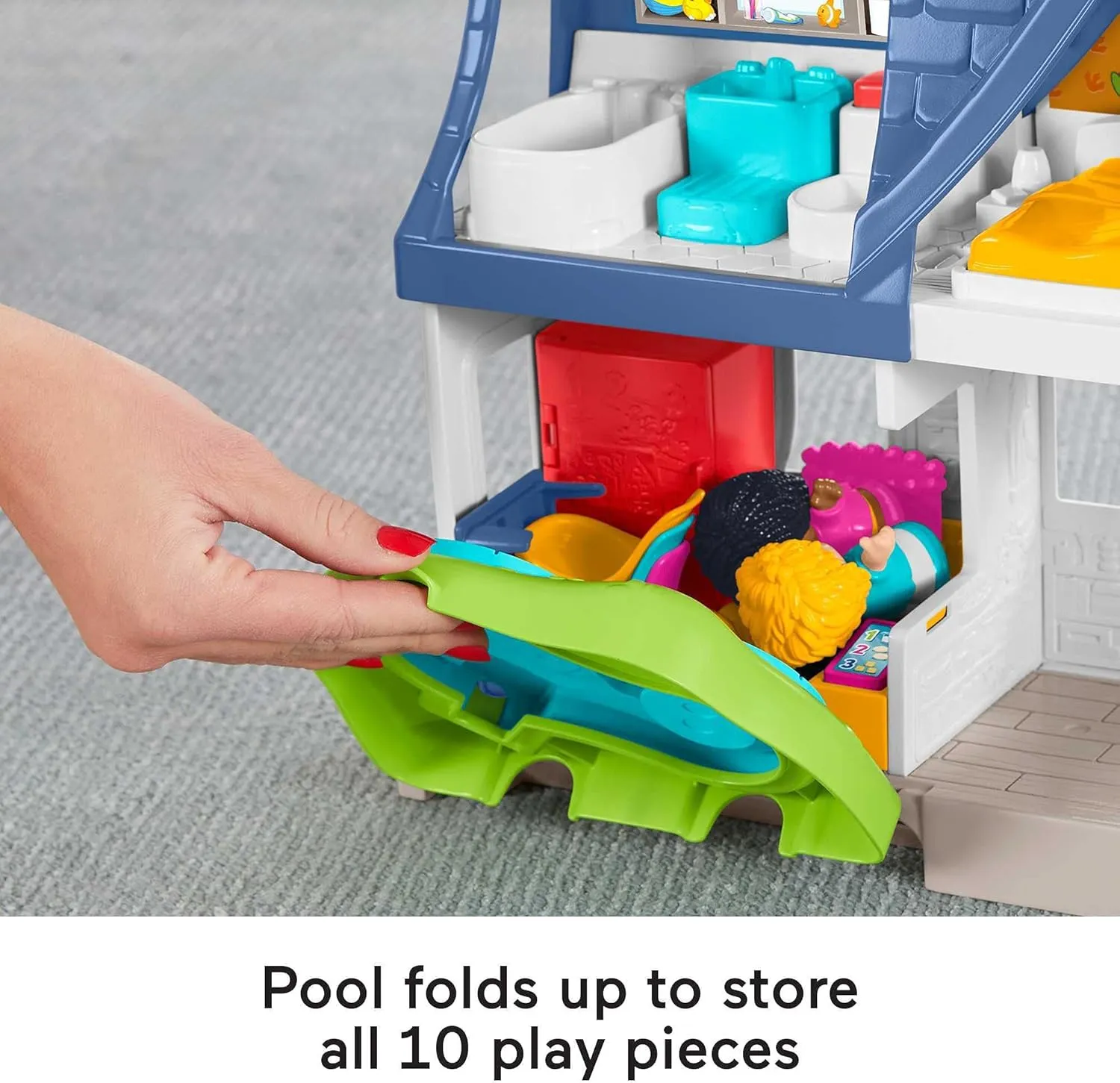 Fisher-Price Little People Toddler Learning Toy Friends Together Play House Set with Smart Stages for Pretend Play Kids Ages 1  Years​