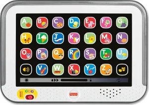 Fisher-Price Toddler Learning Toy Laugh & Learn Smart Stages Tablet Pretend Computer with Music & Lights for Kids Ages 1  Years