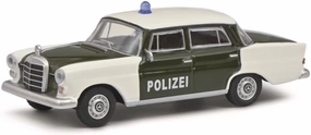 FloZ for Schuco for Mercedes for Benz 200D (for W110) Polizei European Car 1:64 Car Pre-Built Model