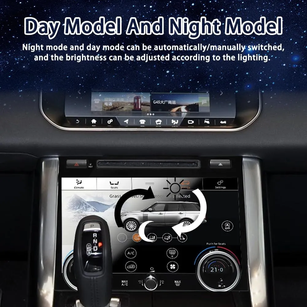 for 2013 2014 2015 2016 2017 Land Range Rover Sport L494 Car Climate Control Upgrade LCD Touch Screen AC Panel Control Air Conditioning Dashboard Seat heating Android Voice HVAC (L494 climate control)