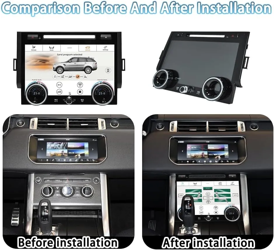 for 2013 2014 2015 2016 2017 Land Range Rover Sport L494 Car Climate Control Upgrade LCD Touch Screen AC Panel Control Air Conditioning Dashboard Seat heating Android Voice HVAC (L494 climate control)