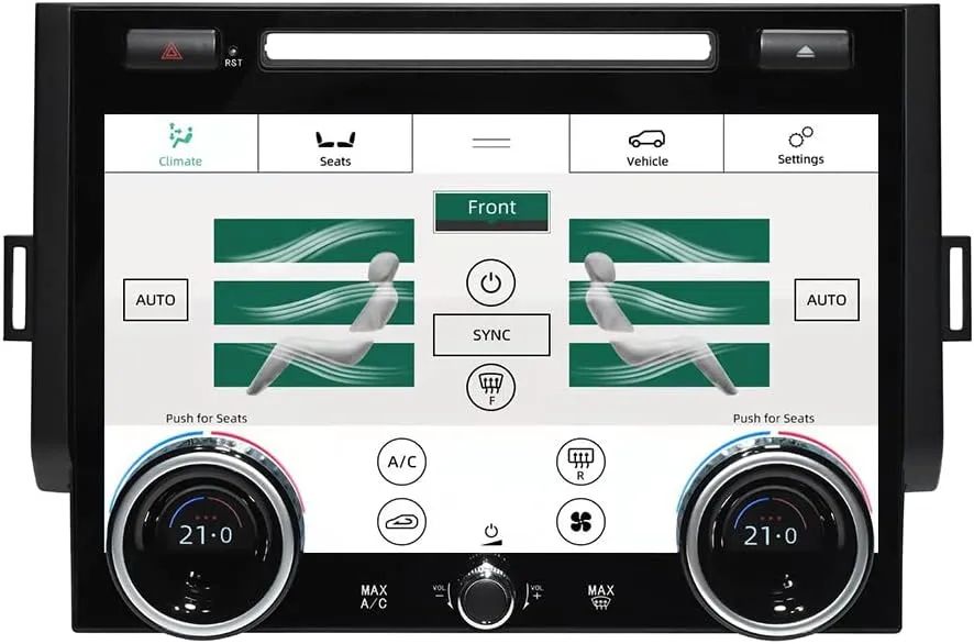 for 2013 2014 2015 2016 2017 Land Range Rover Sport L494 Car Climate Control Upgrade LCD Touch Screen AC Panel Control Air Conditioning Dashboard Seat heating Android Voice HVAC (L494 climate control)