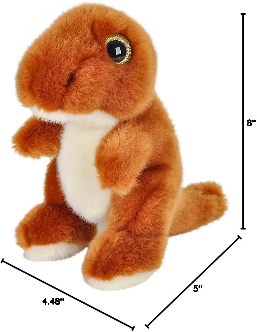 Forest & Twelfth 7” T-Rex Dinosaur Stuffed Animal Plush Toys, Cute, Ultra Cuddly, Huggable Soft Dino Toy, Nursery Decor, Baby Shower Decorations, Birthday Gift for Boys and Girls (7" T-Rex)