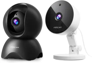FOSCAM 3K 5MP WiFi Pet Cameras for Home Security, 3K 5MP Security Camera Indoor/Outdoor, Magnetic Mini Dog/Cat/Pet/Baby Camera