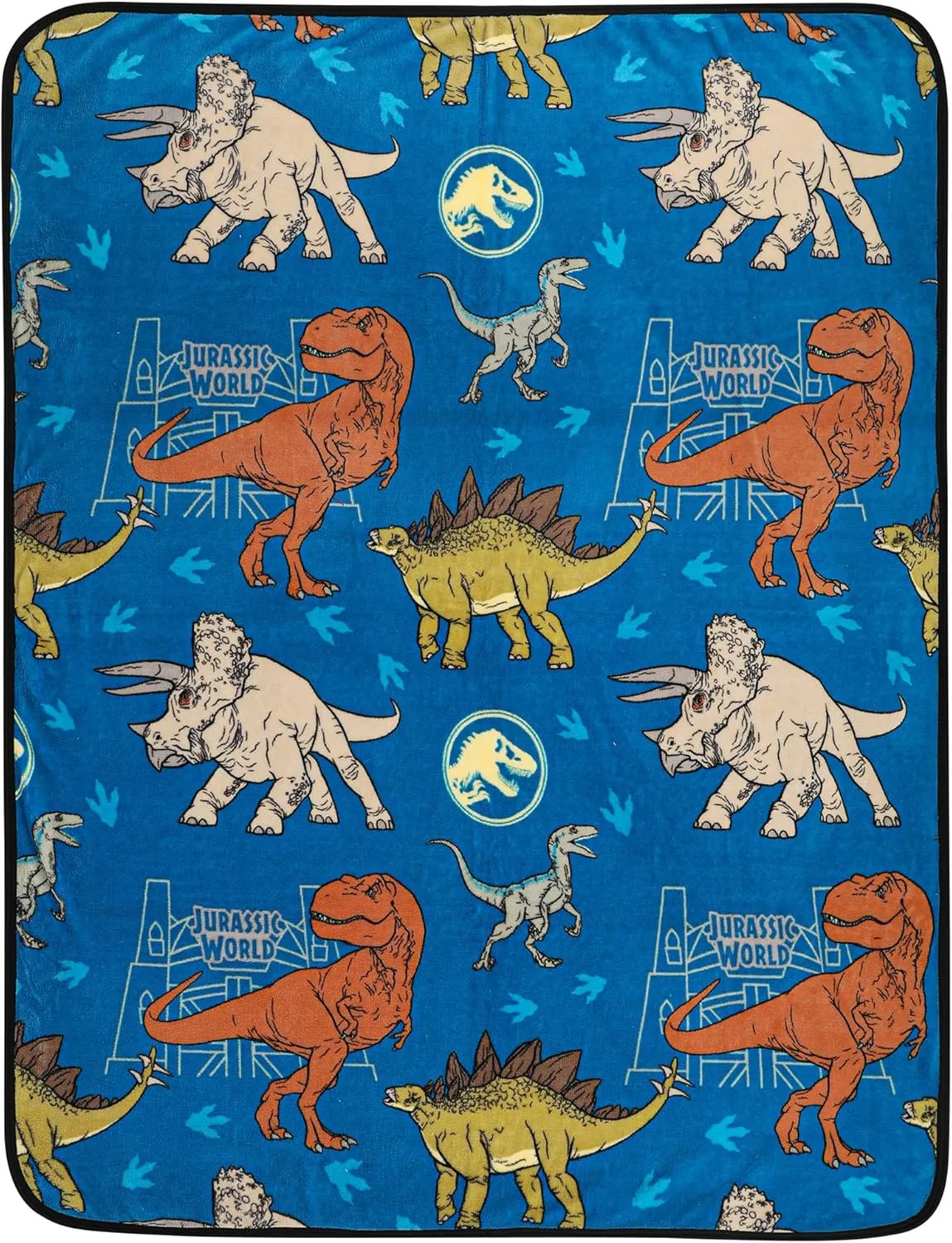 Franco Kids Bedding Super Soft Plush Throw Blanket, 46 in x 60 in, Jurassic World