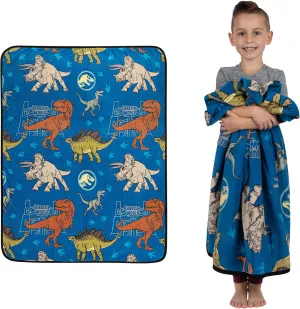 Franco Kids Bedding Super Soft Plush Throw Blanket, 46 in x 60 in, Jurassic World
