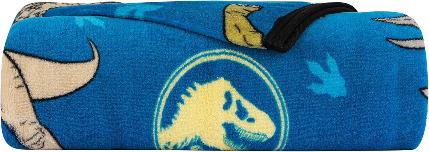 Franco Kids Bedding Super Soft Plush Throw Blanket, 46 in x 60 in, Jurassic World