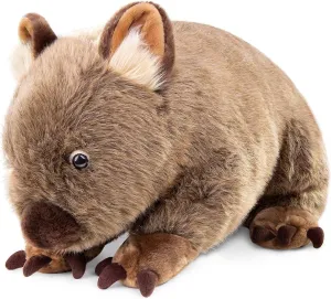 Frankiezhou Large 17' Wombat Plush Toy - Soft Crawling Stuffed Animal, Unique Plushie Toy Model Doll for Kids