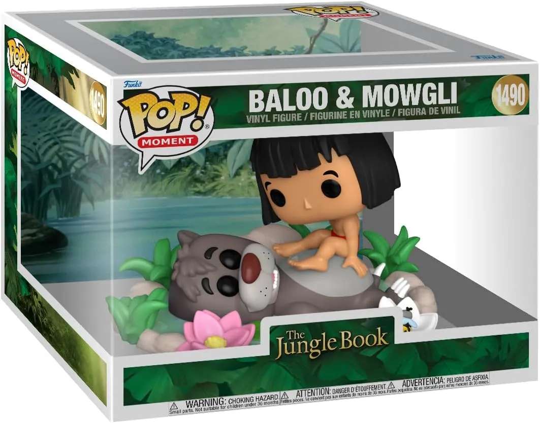 Funko POP! Moment: The Jungle Book – Baloo Bear & Mowgli​ - Collectable Vinyl Figure - Gift Idea - Official Merchandise - for Kids & Adults - Movies Fans - Model Figure for Collectors and Display