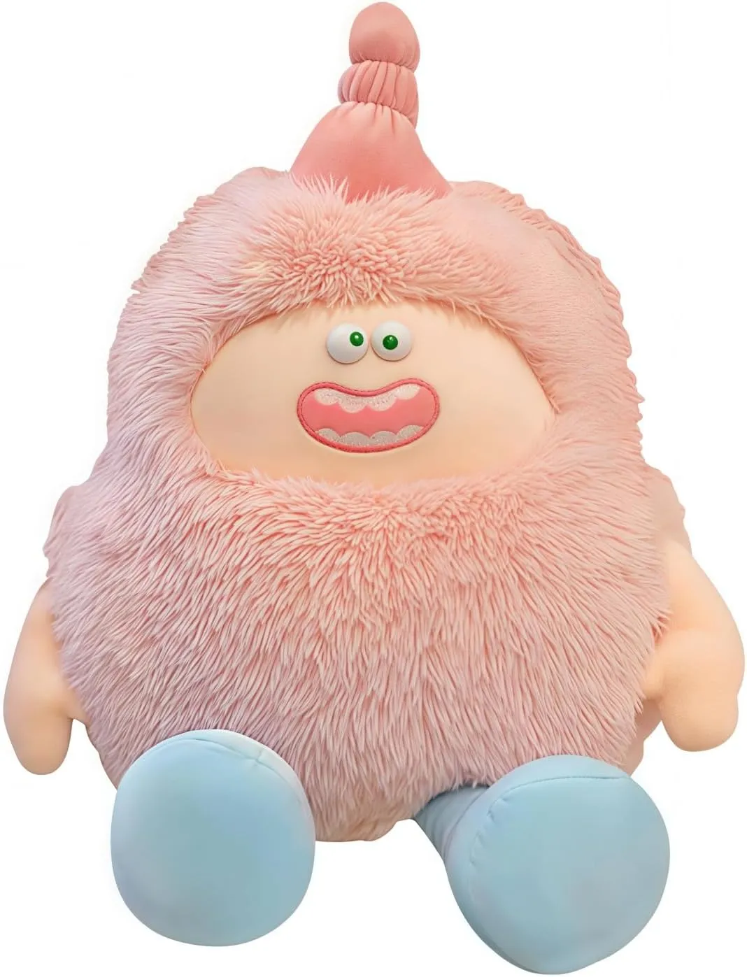 Funny Ugly Monster Stuffed Plush Toy， Lovely Plush Doll Gift for Girlfriend Kids Girls Car Decoration, Valentine's Day (Pink 17.7IN)