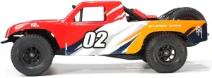 FunXylophy RC Sport Racing Drift Car, 1/32 2.4G Mini RWD RC Electric Straight Bridge Off-Road Short Truck Model (KIT Version/Red)