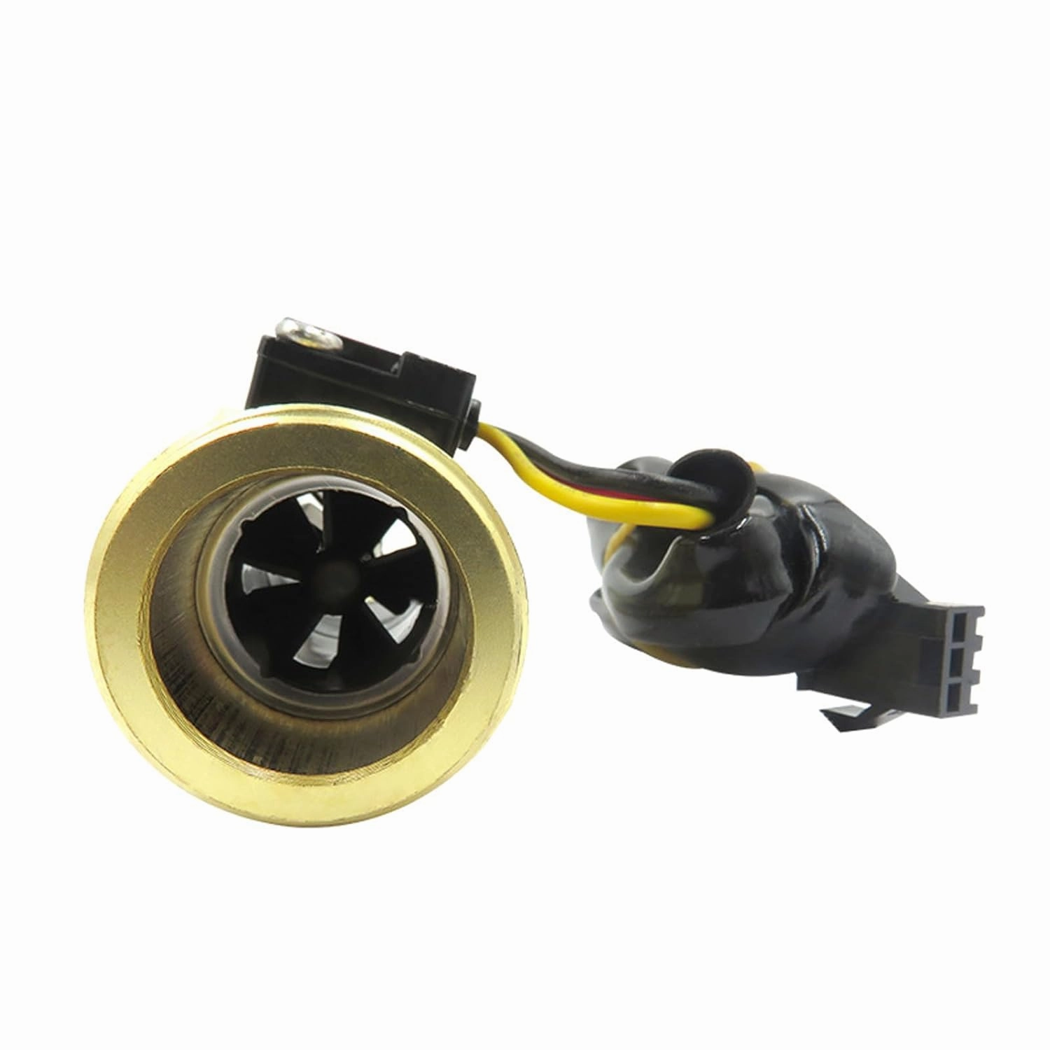 G3/4" Female Thread Brass Water Flow Sensor Switch Hall Effect Liquid Flowmeter Fluidmeter Counter BSP 2-50L/Min（58mm in Total Length）