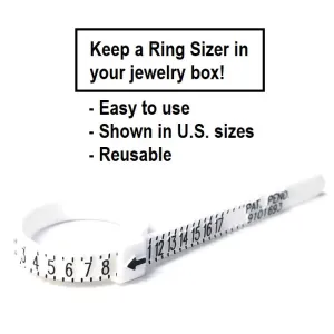 Gauge for Rings(Adjustable and Reusable)