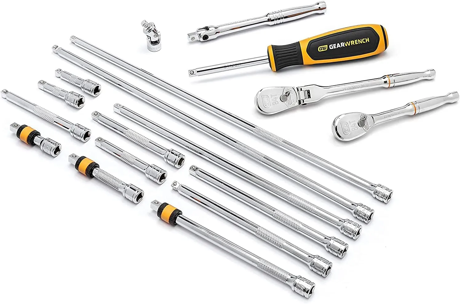 GEARWRENCH 18 Piece 1/4" Drive Ratchet & Drive Tool Accessory Set - 89075