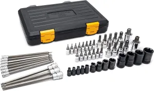 GEARWRENCH 49 Piece 1/4", 3/8", 1/2" Drive Torx Bit Socket Master Set - 89087