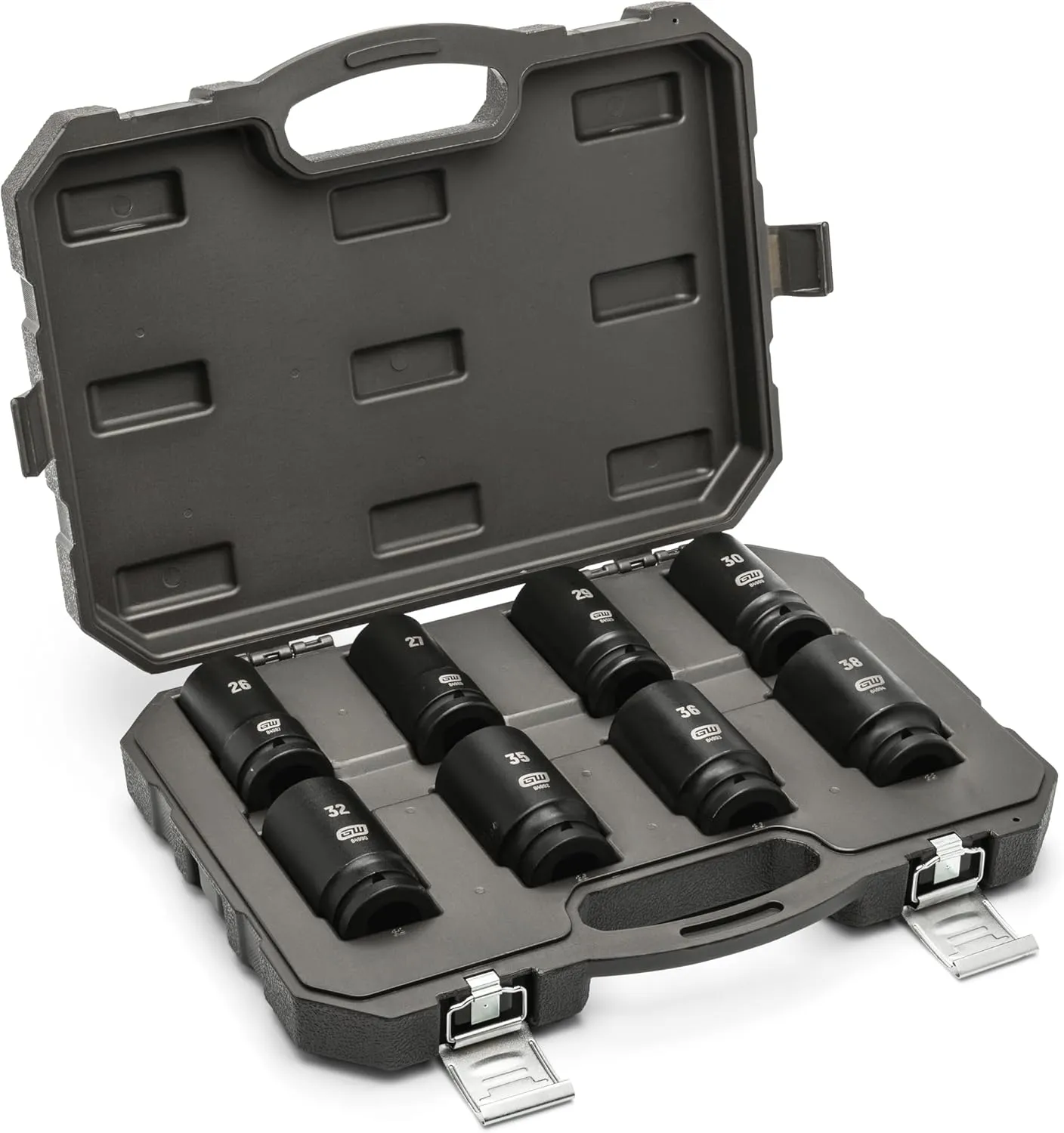 GEARWRENCH 8 Piece 3/4" Drive 6 Point Deep Metric Impact Socket Set | 26mm-38mm | 84032