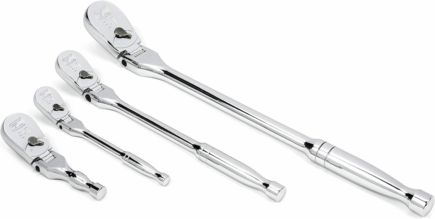 GEARWRENCH 4 Pc. Flex Handle RATCHET SET, 84T - 81230A-07
