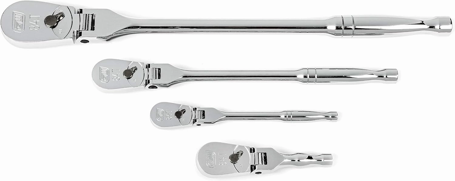 GEARWRENCH 4 Pc. Flex Handle RATCHET SET, 84T - 81230A-07