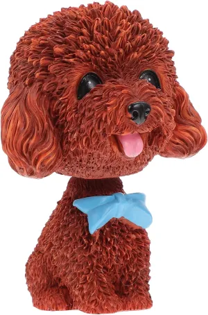 Generic Simulation Shaking Head Dog- Dog Toy for Car Interior Dashboard Ornament Teddy Bobbing Animal Ornaments Mini- Figures Toys, 1PCS
