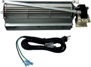 GFK4, FK12, FK24 Replacement Fireplace Blower Fan with 3-prong power cord for Monessen, Vermont Castings, Majestic, Temco, Rotom R7-RB12