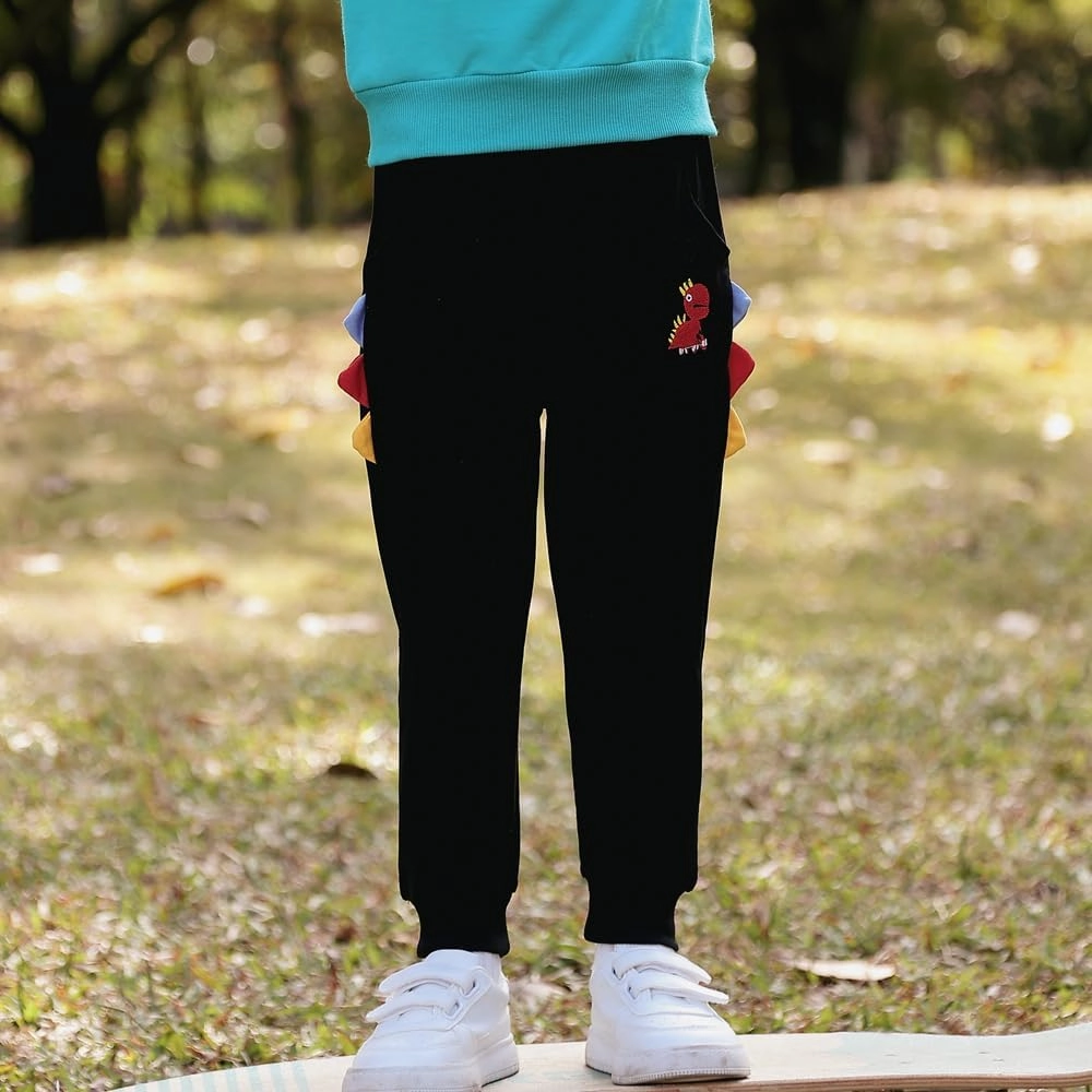 GFQLONG Toddler Baby Boy Fall Winter Sweatshirt Outfit Clothes Long Sleeve Pullover Tops Joggers Pants Set