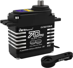 GOUPRC 70kg Brushless Servo for 1/8 1/10 1/12 RC Truck Car Crawler Boat Robot, 8.4V Oblique Gear High Torque Servo