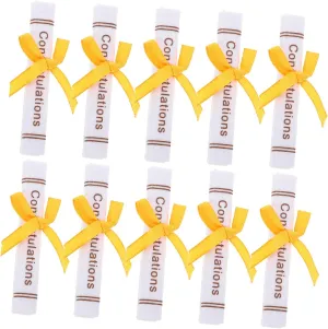 Graduation Bear Accessories Mini Diplomas Non-Woven Decorations for Party Favor Random Color