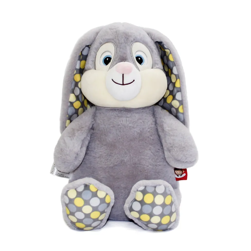 Grey Clovis Brampton personalised bunny rabbit teddy