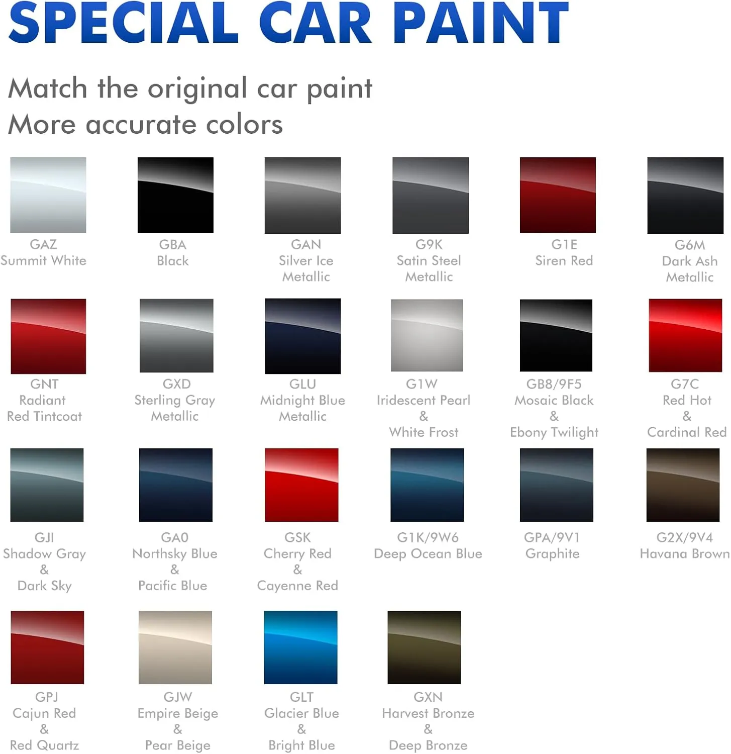GSK/WA252F Cherry Red/Wild Cherry Touch Up Paint Compatible with Chevrolet, DIY Car Paint Scratch Repair, Automotive Paints, Quick & Easy Fix Scratch Repair for Silverado/Equinox/Malibu/Tahoe