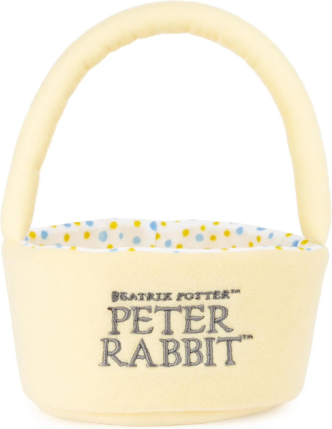 GUND Beatrix Potter Peter Rabbit Easter Basket Sensory Toy Playset, 4-Piece Plush Toy Playset for Ages 1 and Up, 8.5”