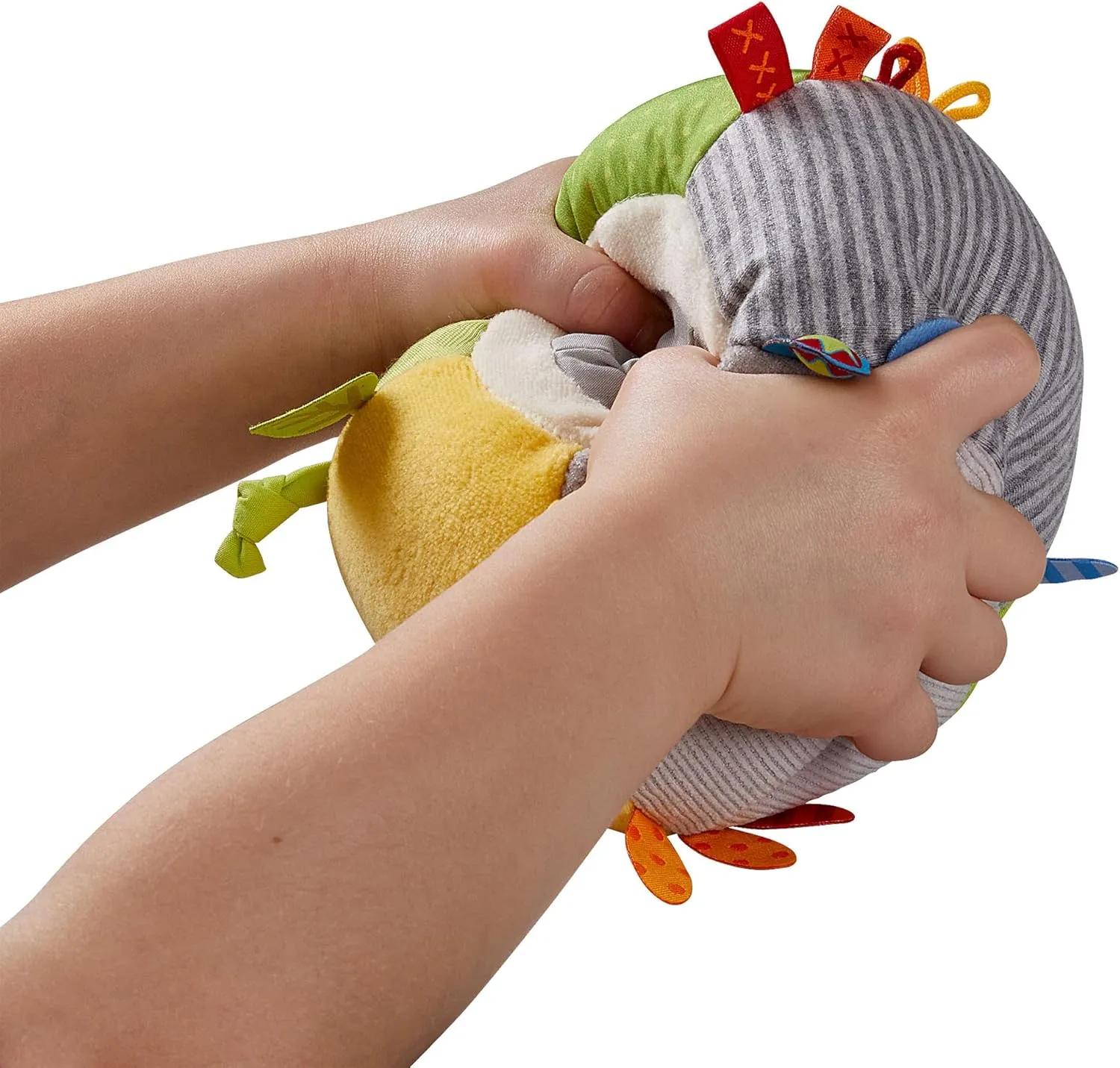 HABA Baby Balls - Machine Washable Baby Sensory Toys - Ideal Baby Toy for Teething, Tummy Time Toys for Ages 6 Months & up