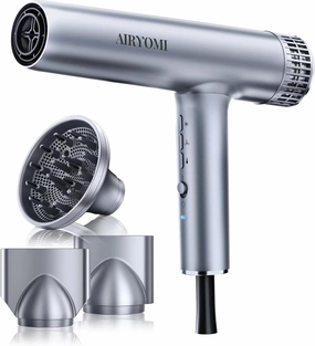 Hair Dryer, Professional Brushless Motor Ionic Hair Blow Dryer with Diffuser, Magnetic Nozzles, 0.83Pound, 2000W, 60dB, 3 Heat Settings & 3 Speed & Cold Settings