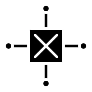 Hall Sensor Glyph Icon