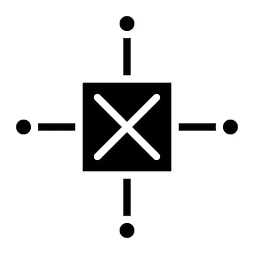 Hall Sensor Glyph Icon