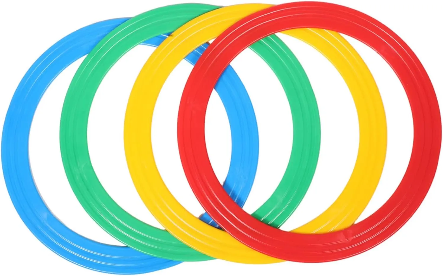HANABASS 4pcs Performance Juggling Rings Set Unique Circus Props for Hand Skills and Audience Engagement for Clowns and Circus Performances