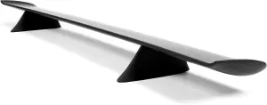 HECASA Rear Trunk Spoiler Wing Compatible with 1968-1972 Oldsmobile Cutlass 442 Rear Lid Wing Lip Splitter Plastic ABS Painted Black