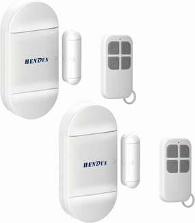HENDUN Door Alarms When Opened for Home with Remote, 130dB Wireless Windows Apartment Security Sensor Alarm, Door Bell Chimes for Pool, Kids Safety, Sliding,(pack2)