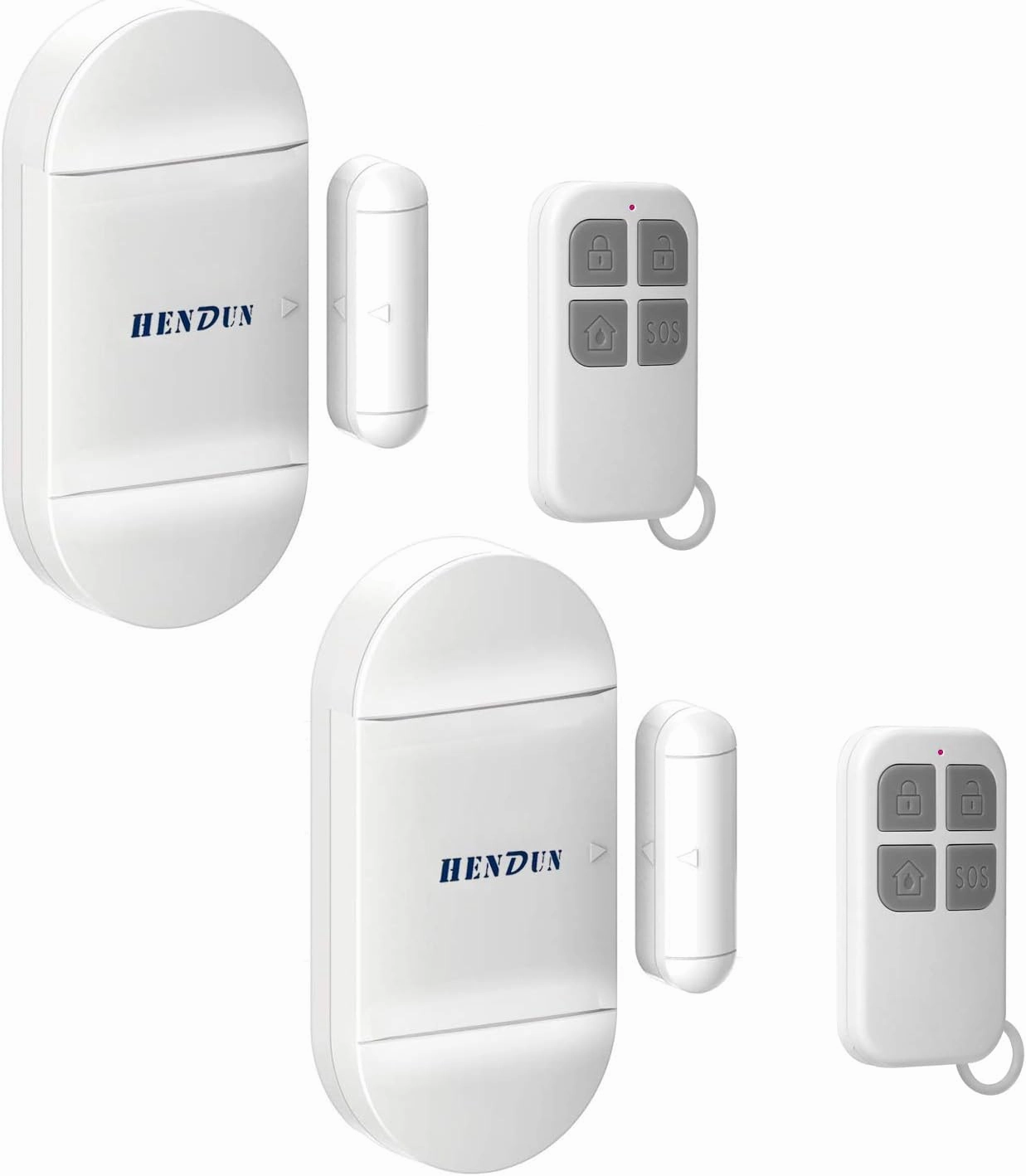 HENDUN Door Alarms When Opened for Home with Remote, 130dB Wireless Windows Apartment Security Sensor Alarm, Door Bell Chimes for Pool, Kids Safety, Sliding,(pack2)