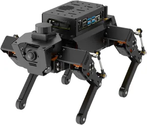 HIWONDER ROSPug Quadruped Bionic Robot Dog with AI Vision Powered by Jetson Nano ROS Open Source Python Programming SLAM Mapping and Navigation for Adults