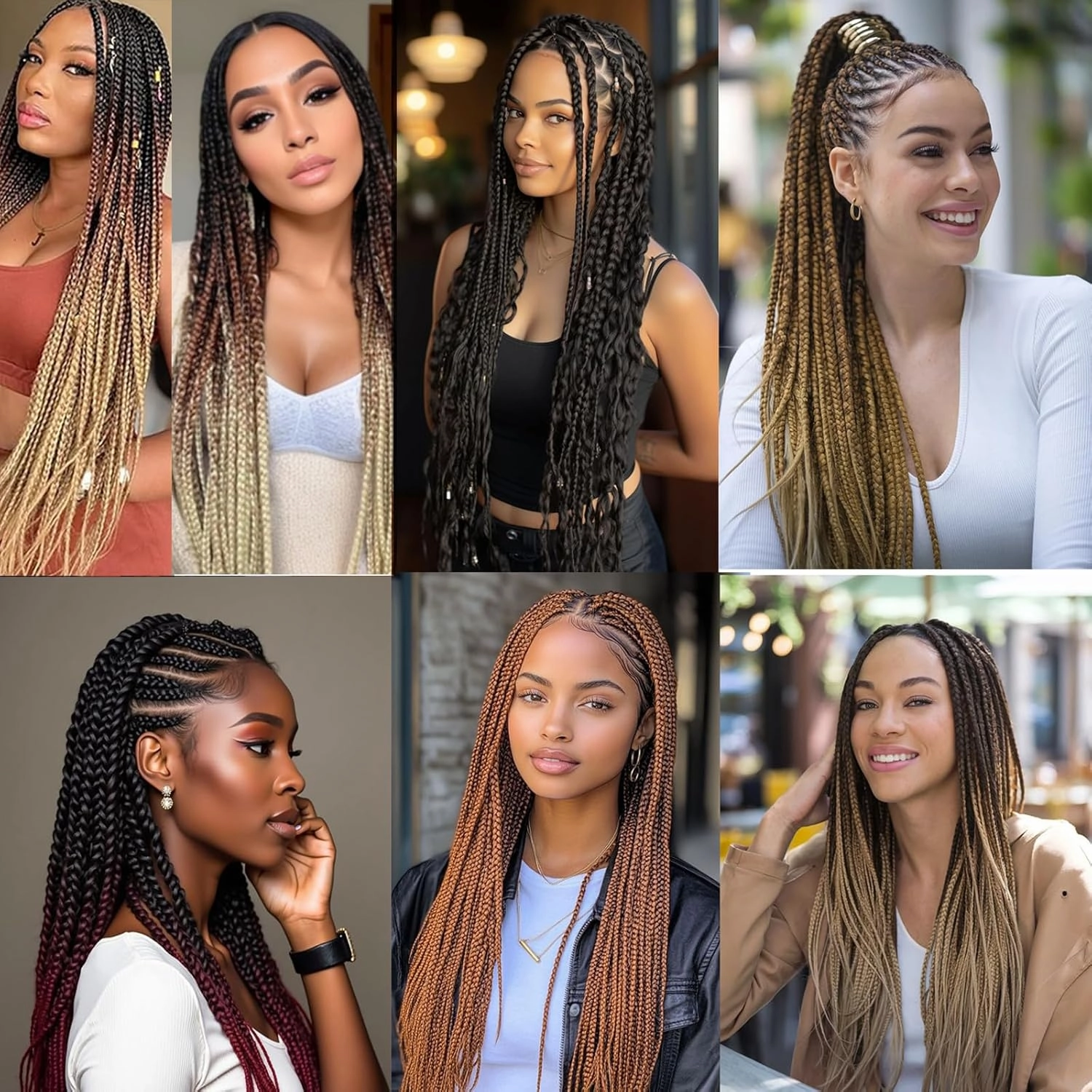 Honey Blonde Braiding Hair Pre Stretched 26 inch 8 packs 27 Braiding Hair Hot Water Setting Hair for Braids (Golden Brown 27#, 26inch)