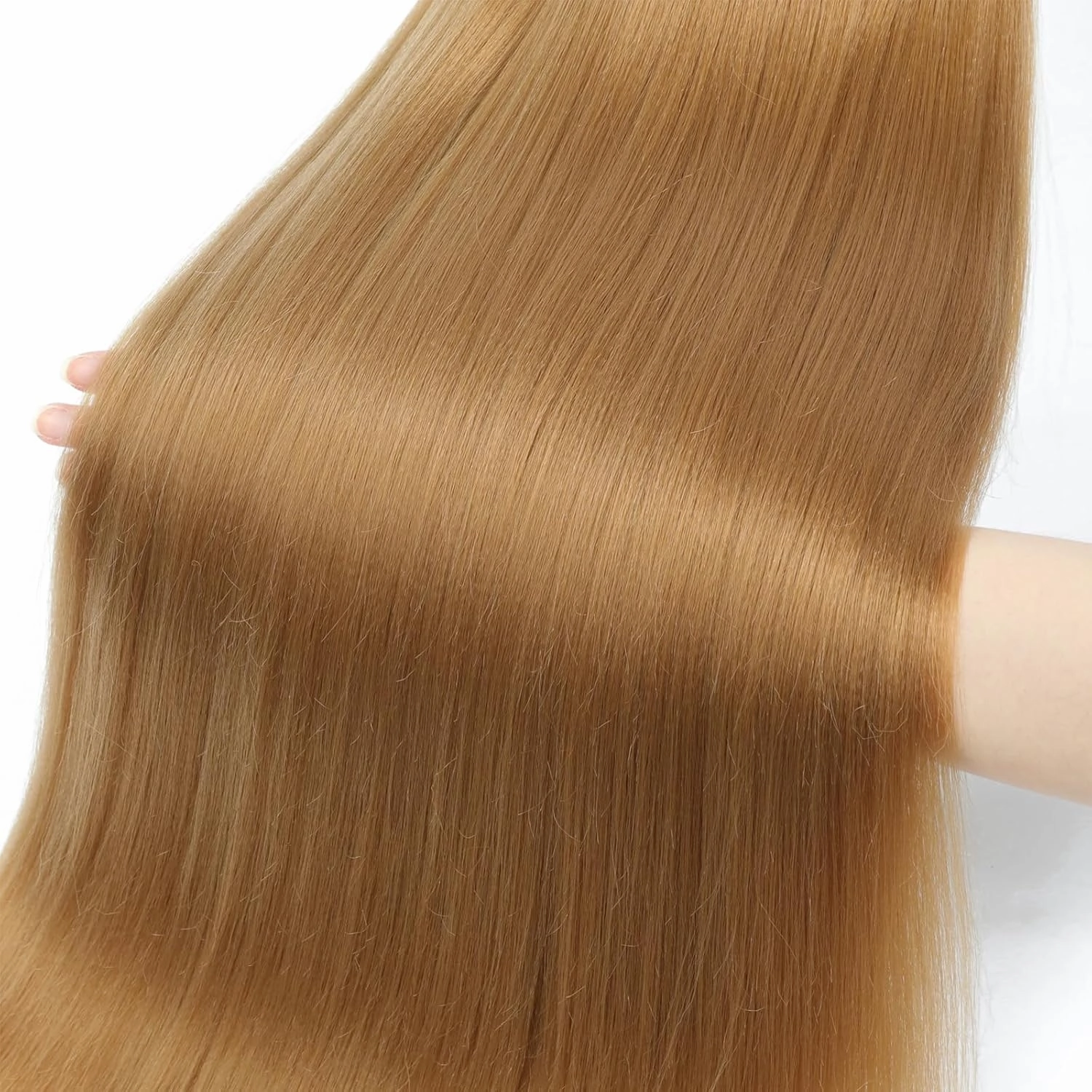 Honey Blonde Braiding Hair Pre Stretched 26 inch 8 packs 27 Braiding Hair Hot Water Setting Hair for Braids (Golden Brown 27#, 26inch)