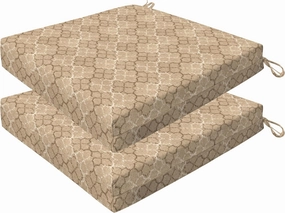 Honeycomb Outdoor Cushion Set 20" x 20", Courtyard Geo Dining Patio Cushions