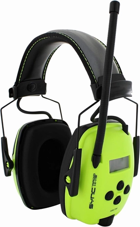 Howard Leight by Honeywell Sync Hi-Visibility Digital AM/FM Radio Earmuff (1030390),Bright Yellow/Green, Unisex